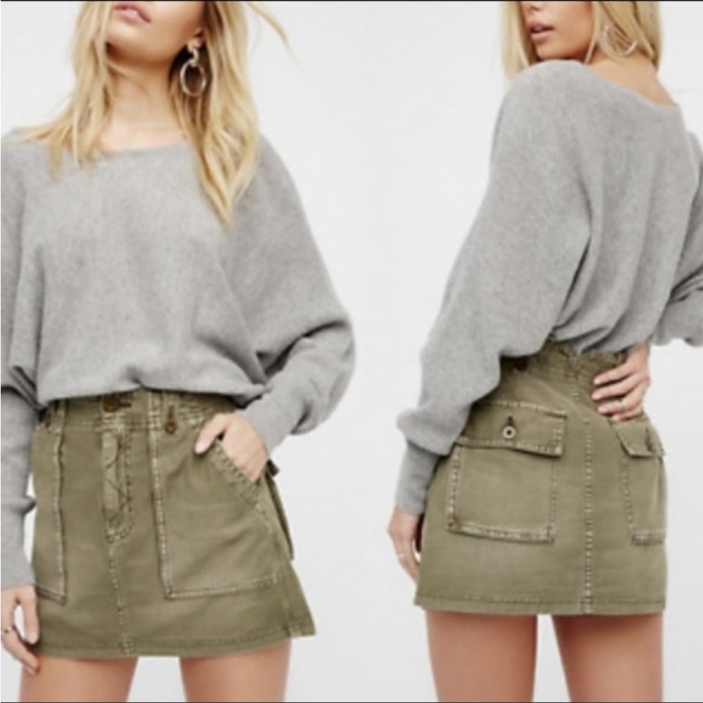 Free People Military Skirt